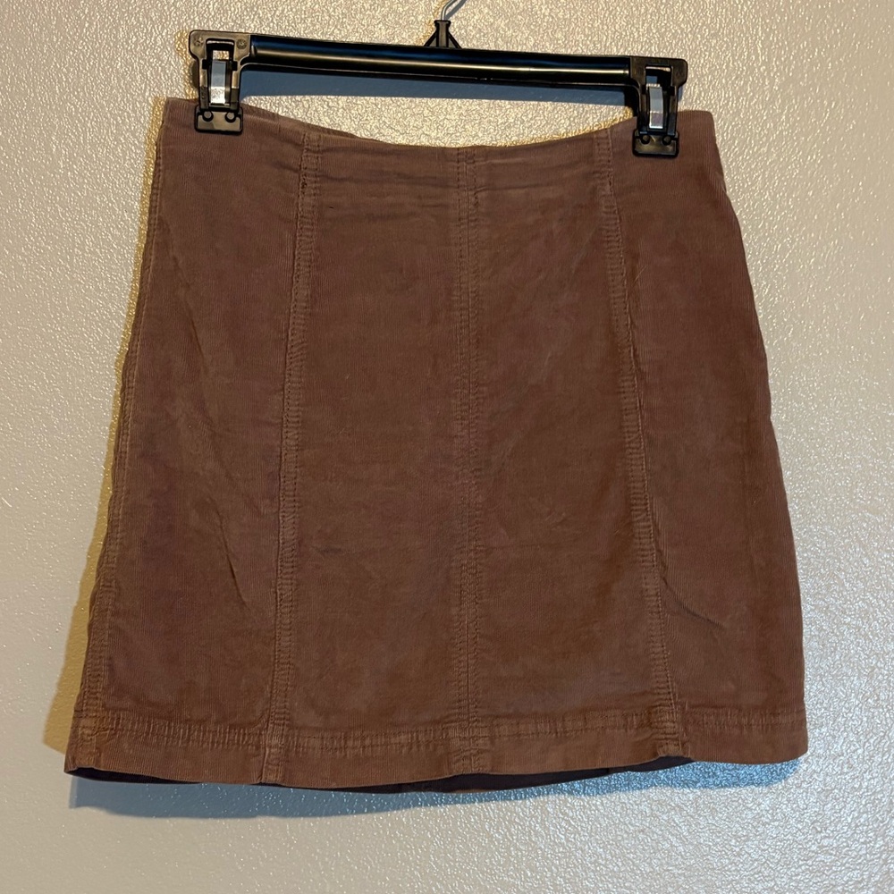 Free People Tan Mini Skirt
